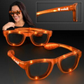 5 Day - LED Flashing Cool Shade Orange Sunglasses